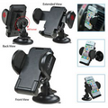 Pressure Absorbing Mobile Device Holder W/ Suction Cup Stand